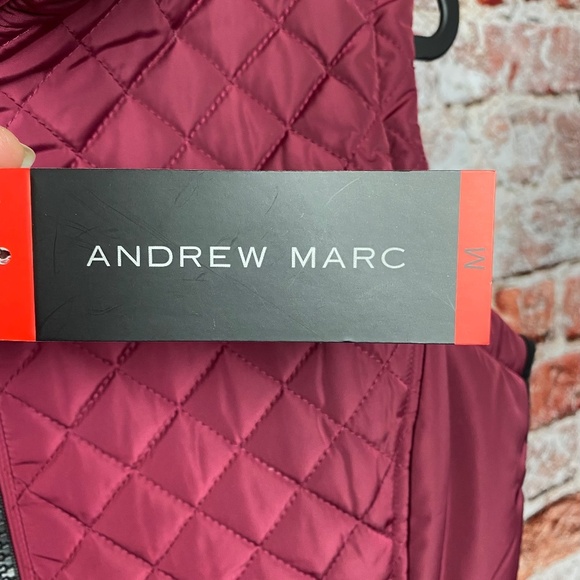 NWT Andrew Marc Womenʻs Quilted Puffer Vest Jacket Medium - Picture 10 of 16